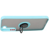 Etui z uchwytem na palec Bizon Case Hybrid Ring do Galaxy S22 Plus, przydymione z jasnoniebieską ramką