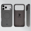 Silikonowe etui z pierścieniem magnetycznym Bizon Soft Case Magnetic do iPhone 17 Pro Max, grafitowe