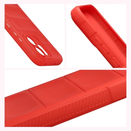 Pancerne etui Bizon Case Tur do Oppo Reno 14 F / 14 FS, czerwone