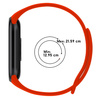 Pasek Bizon Strap Watch Dots do Xiaomi Mi Smart Band 8, czerwony