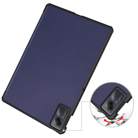 Etui Bizon Case Tab Croc do Xiaomi Redmi Pad SE, granatowe