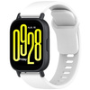 Pasek silikonowy do smartwatcha, Bizon Strap Watch Silicone Pro H, Quick Release 22 mm, biały