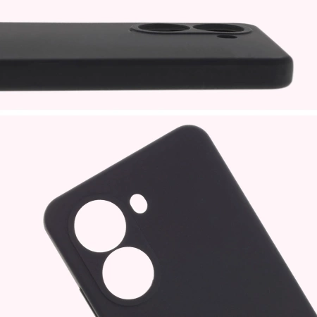 Silikonowe etui Bizon Soft Case do Xiaomi POCO X7 Pro, czarne