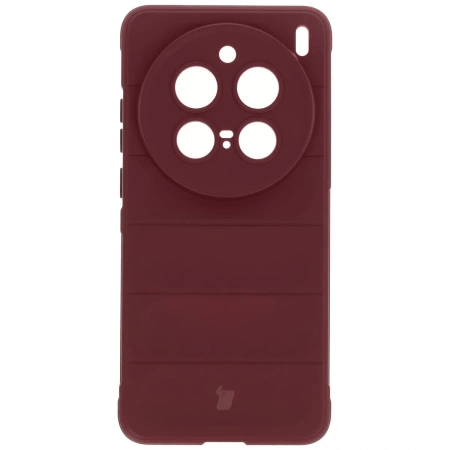 Pancerne etui Bizon Case Tur do Vivo X200 Pro, burgundowe