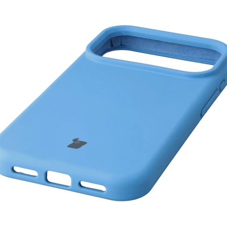 Silikonowe etui Bizon Soft Case do iPhone 17 Pro, niebieskie