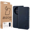 Etui z klapką Bizon Case Pocket do Honor Magic8 Lite, granatowe