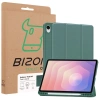Etui z klapką Bizon Case Tab Lizard do Galaxy Tab S11, ciemnozielone