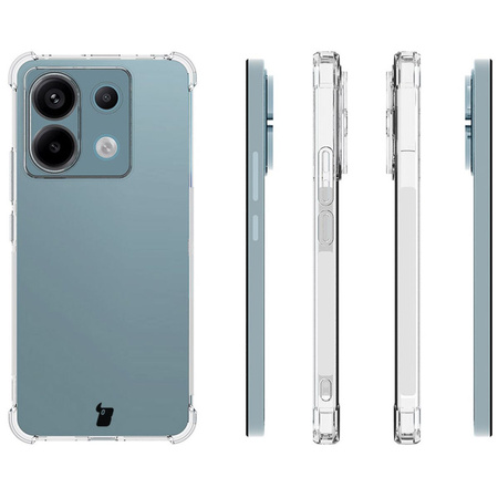 Etui + 2x szkło Bizon Case Clear Pack do Xiaomi Poco X6 / Redmi Note 13 Pro 5G, przezroczyste