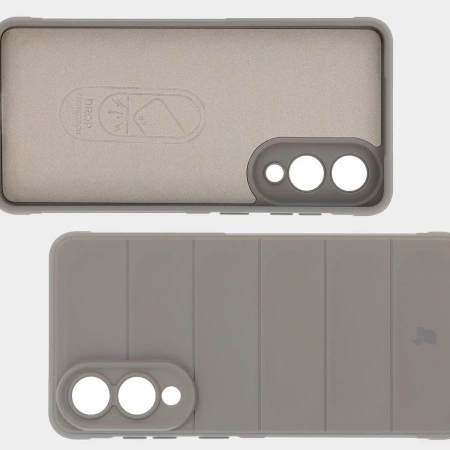 Pancerne etui Bizon Case Tur do Galaxy S25 Edge, jasnoszare