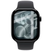 Szkło hybrydowe Bizon Glass Watch Edge Hybrid dla Apple Watch 11 / 10 42 mm, czarne