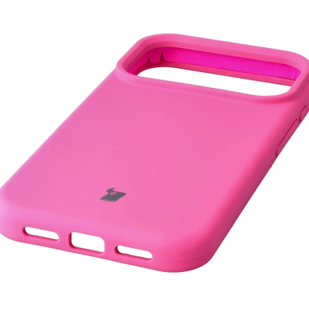 Silikonowe etui Bizon Soft Case do iPhone 17 Pro, fuksja