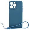 Etui Bizon Case Silicone do iPhone 15 Pro Max, granatowe