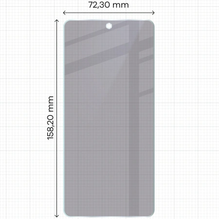 Prywatyzujące szkło hybrydowe Bizon Glass Mule Shadow do Realme GT 7T, matowe