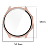 Etui ze szkłem do zegarka Bizon Case+Glass Watch do OnePlus Watch 3 / Oppo Watch X2, różowe