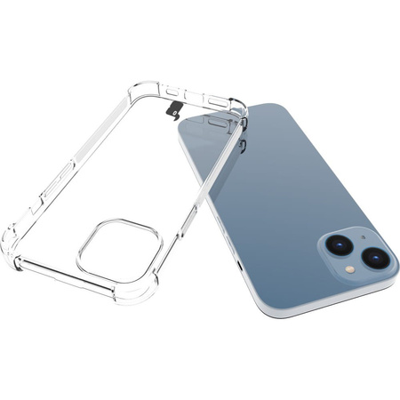 Etui + 2x szkło + obiektyw Bizon Case Clear Pack do iPhone 14, przezroczyste