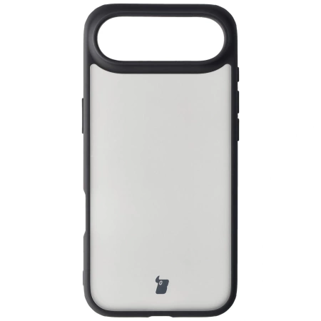 Etui Bizon Case Angelo do iPhone Air, przydymione z czarną ramką