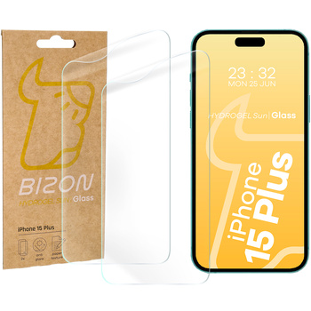 Folia matowa Bizon Glass Film Sun Duo do iPhone 15 Plus, 2 sztuki