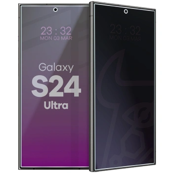 Prywatyzujące szkło hybrydowe Bizon Glass Mule Shadow do Samsung Galaxy S24 Ultra, matowe