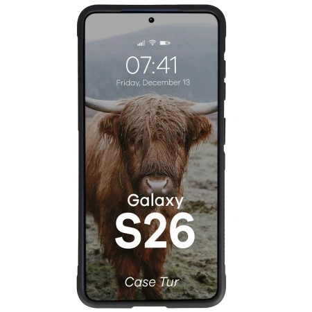 Pancerne etui Bizon Case Tur do Galaxy S26, czarne