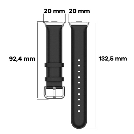 Pasek Bizon Strap Watch Casual do Xiaomi Redmi Watch 4/Xiaomi Band 8 Pro, czarny