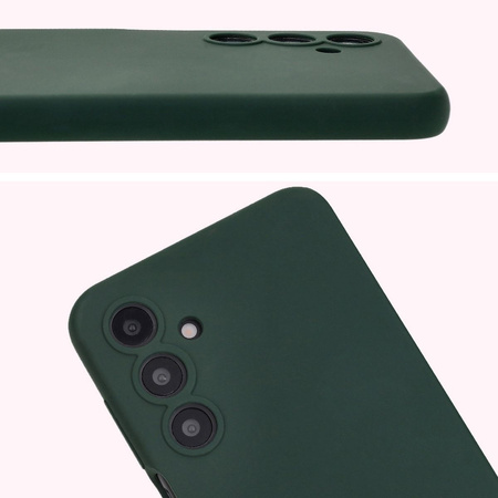 Silikonowe etui Bizon Soft Case do Galaxy A16 4G/5G, ciemnozielone