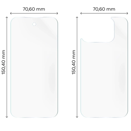 Folia hydrożelowa na tył i przód Bizon Glass Hydrogel Pack do Google Pixel 10 Pro Fold 