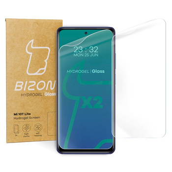Folia hydrożelowa na ekran Bizon Glass Hydrogel, Xiaomi Mi 10T Lite, 2 sztuki