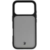 Etui Bizon Case Angelo do iPhone 17 Pro, przydymione z czarną ramką