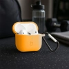 Silikonowe etui z karabińczykiem Bizon Case Headphone Silicone do AirPods 3, marchewkowe