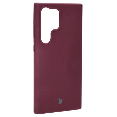 Silikonowe etui Bizon Soft Case do Galaxy S23 Ultra, ciemnofioletowe