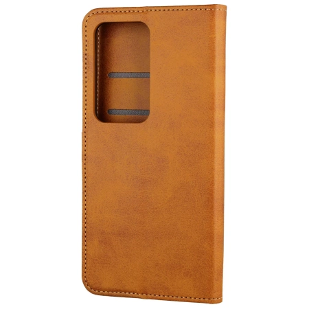 Etui z klapką Bizon Case Pocket do Xiaomi Redmi 15 4G / 5G, brązowe