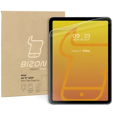 Folia imitująca papier Bizon Film Tab Papirus do iPad Air 11" 6 gen. 2024, 2 sztuki