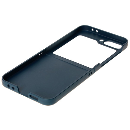 Pancerne etui Bizon Case Tur do Galaxy Z Flip7 FE / Z Flip6, granatowe