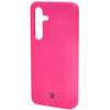 Silikonowe etui Bizon Soft Case do Galaxy S24, neonowo-różowe