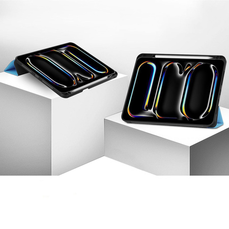 Etui Bizon Case Tab Lizard do iPad Pro 11" 2025 / 2024, błękitne