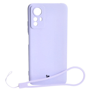 Etui Bizon Case Silicone do Xiaomi Redmi Note 12S, jasnofioletowe