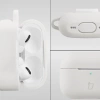 Silikonowe etui z karabińczykiem Bizon Case Headphone Silicone do AirPods Pro 2, białe