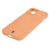 Etui Bizon Case Silicone do iPhone 15, pomarańczowe