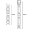 Pasek ze stali nierdzewnej Bizon Strap Watch Aura do Apple Watch 38/40/41/42 mm, złoty