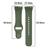 Pasek Bizon Strap Watch Dots do Xiaomi Redmi Watch 3 Active, ciemnozielony