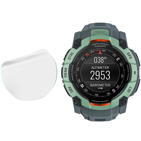 Folia hydrożelowa na ekran Bizon Glass Watch Hydrogel do Garmin Instinct 3 45 mm, 2 sztuki