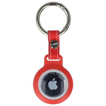 Etui Bizon Case Locator Waterproof do Apple AirTag, czerwone