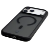 Etui z pierścieniem magnetycznym + szkło hartowane Bizon MatteO Pack do iPhone 17 Pro Max, przydymione-czarne

