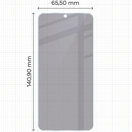 Prywatyzujące szkło hybrydowe Bizon Glass Mule Shadow do Galaxy S23, matowe