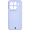 Silikonowe etui z pierścieniem magnetycznym Bizon Case Silicone Magnetic Sq do Xiaomi 15, jasnofioletowe