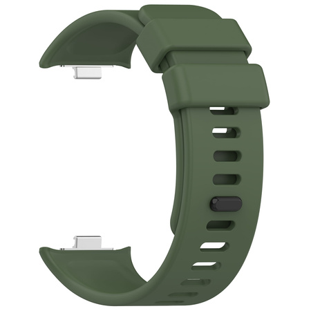 Pasek Bizon Strap Watch Silicone do Xiaomi Redmi Watch 4 / Xiaomi Band 8 Pro, ciemnozielony