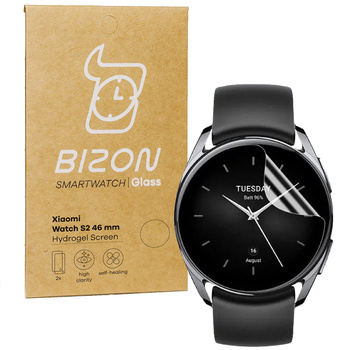 Folia hydrożelowa na ekran Bizon Glass Watch Hydrogel Duo do Xiaomi Watch S2 46 mm, 2 sztuki
