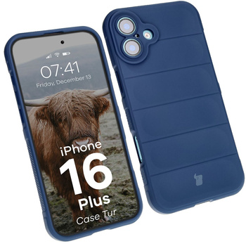 Pancerne etui Bizon Case Tur do iPhone 16 Plus, granatowe