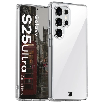 Etui Bizon Case Halo do Galaxy S25 Ultra, przezroczyste