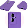 Silikonowe etui Bizon Soft Case do Oppo Reno11 F 5G, fioletowe